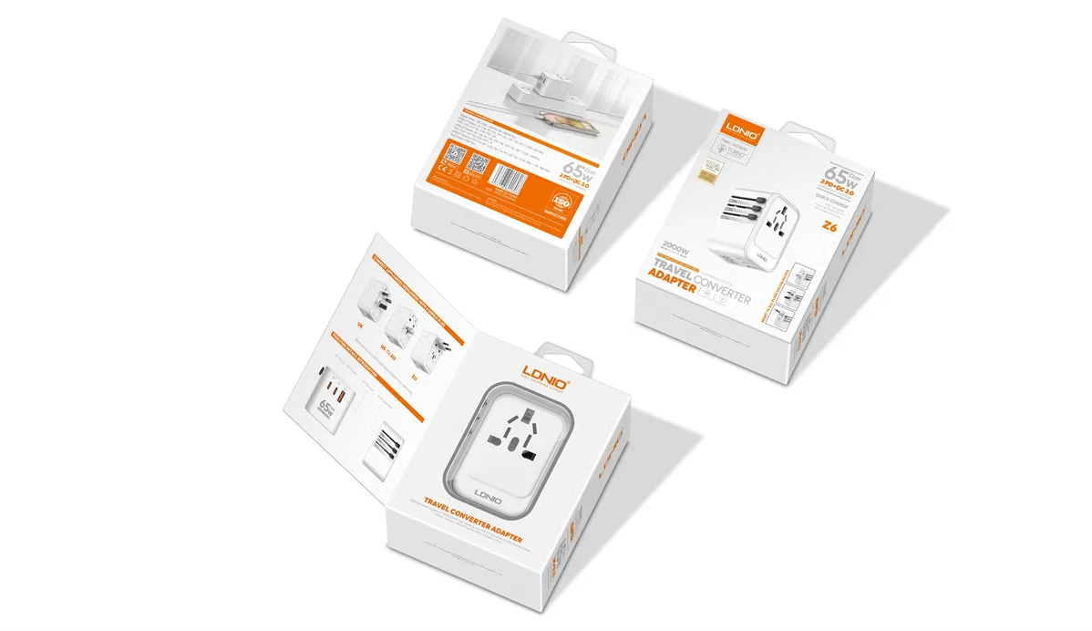 Ldnio Z6 GaN65W Universal Adapter All-In-One Adapter