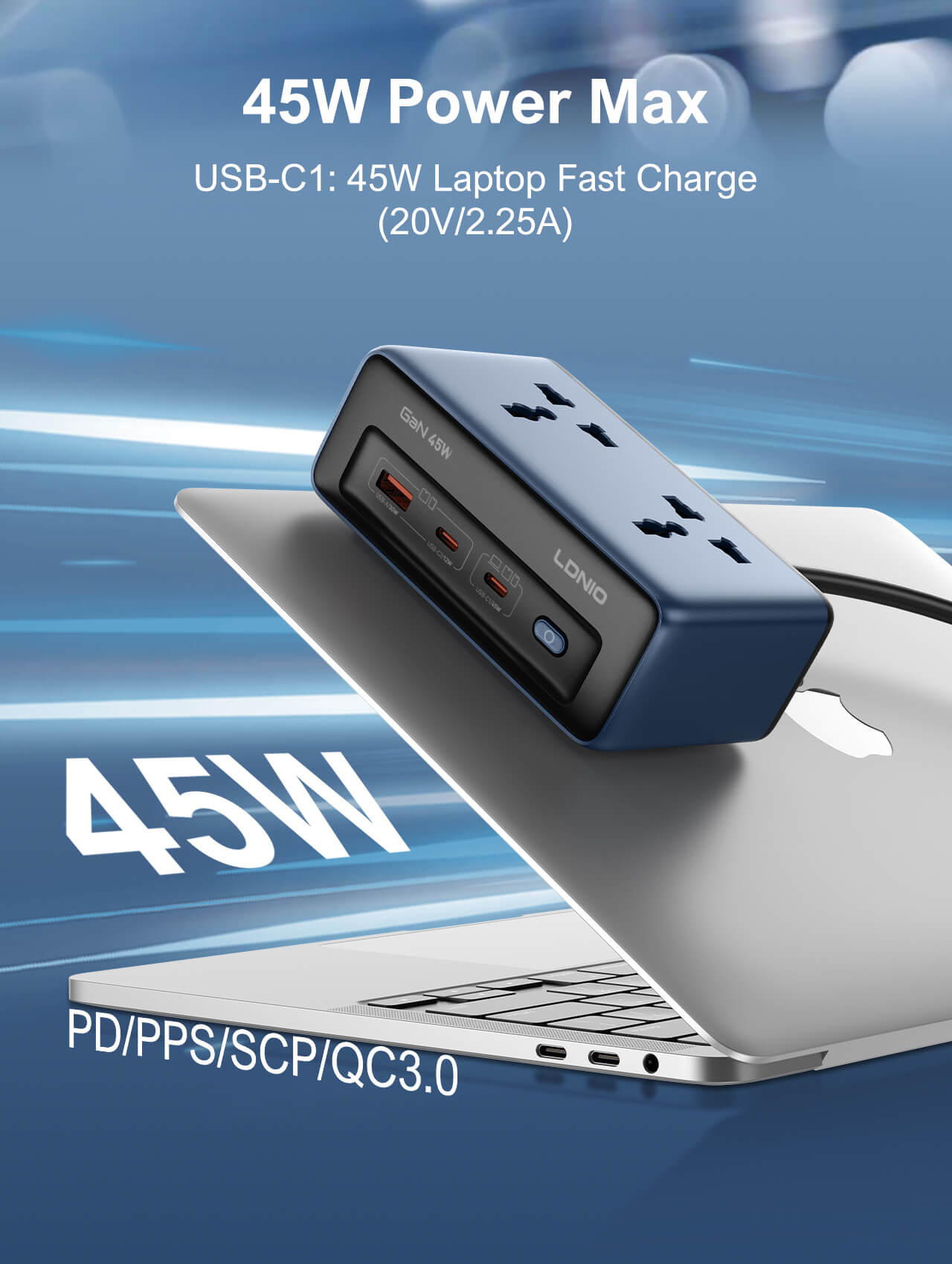 65W Multifunction Universal Power Adapter SC1418