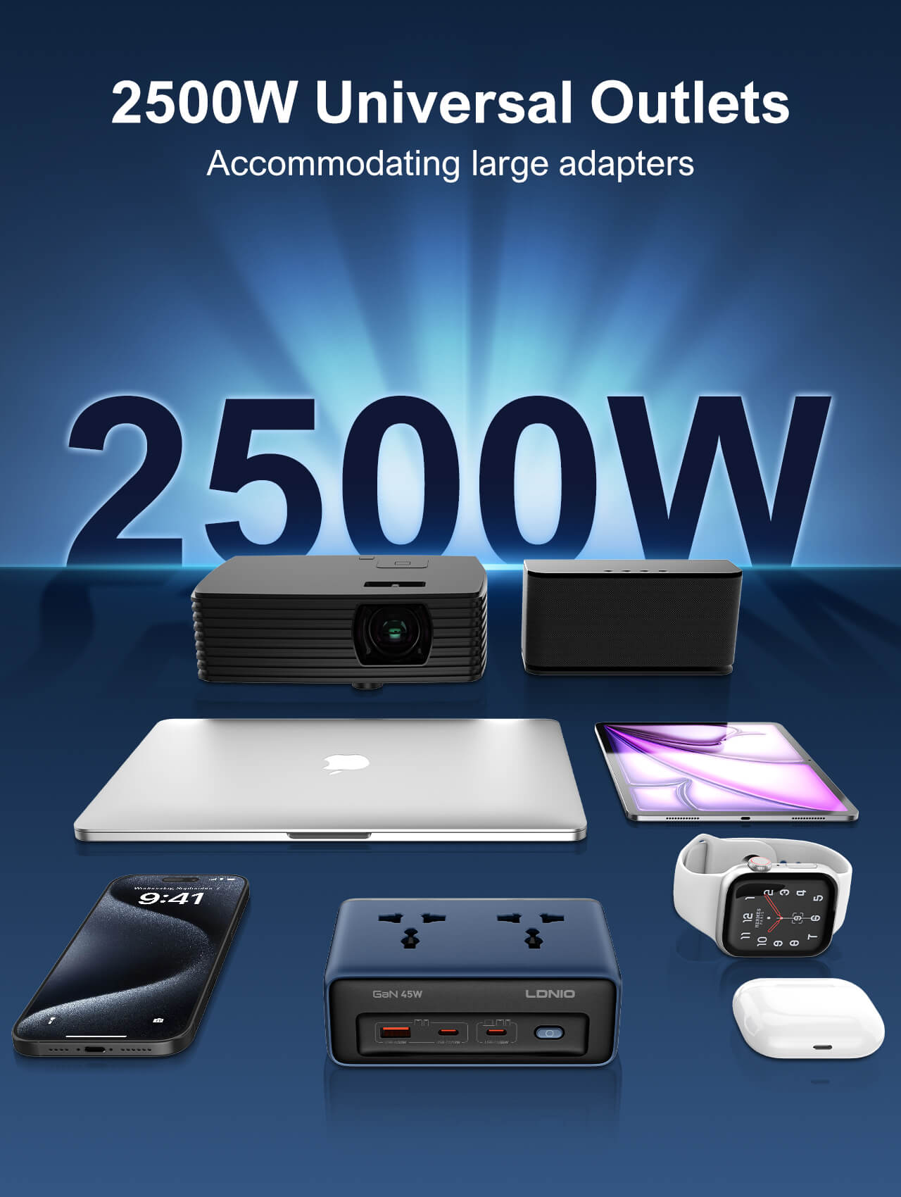 65W Multifunction Universal Power Adapter SC1418