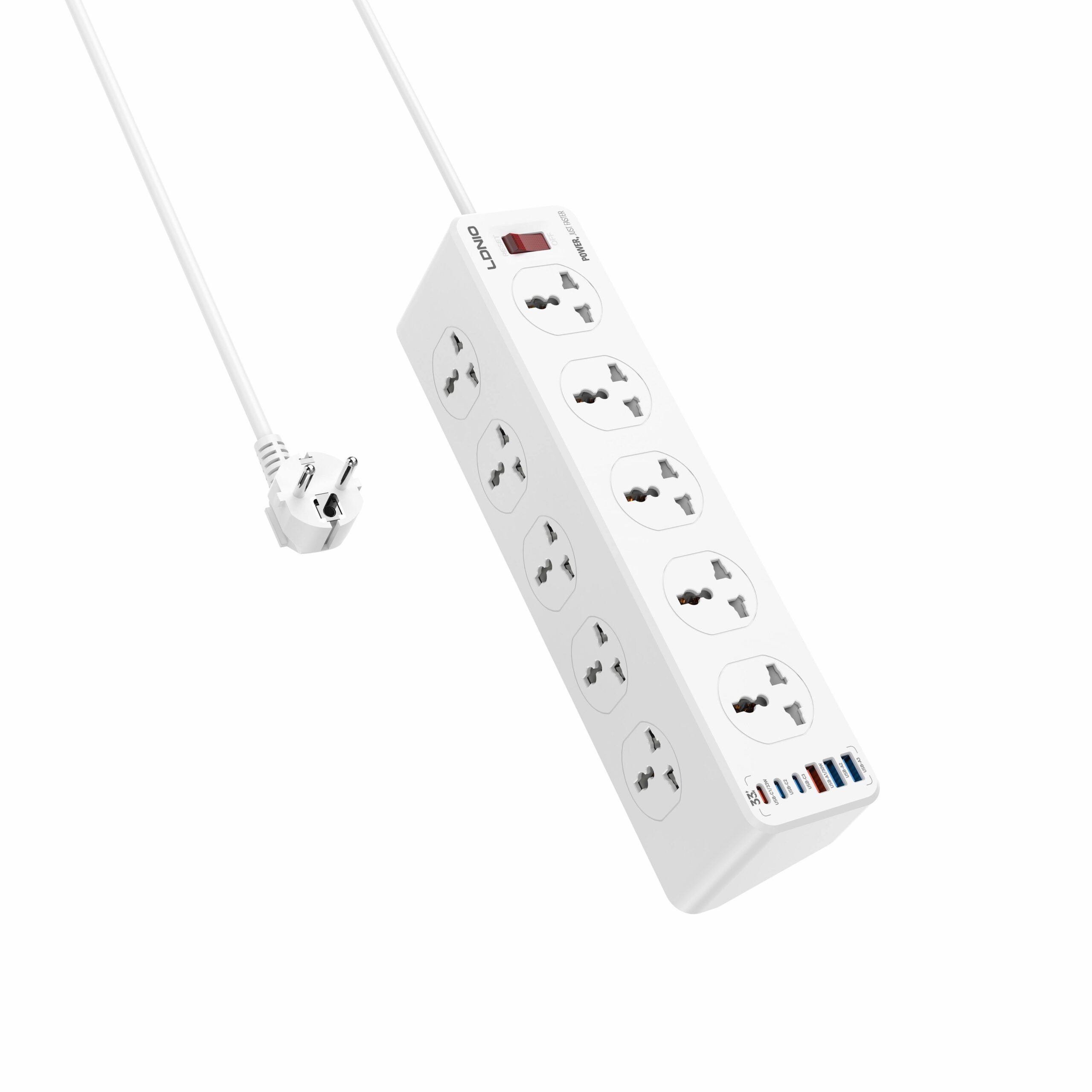 LDNIO SC10610C Power Socket Extension Universal Power Strip With 10 Outlets 2M 1 scaled
