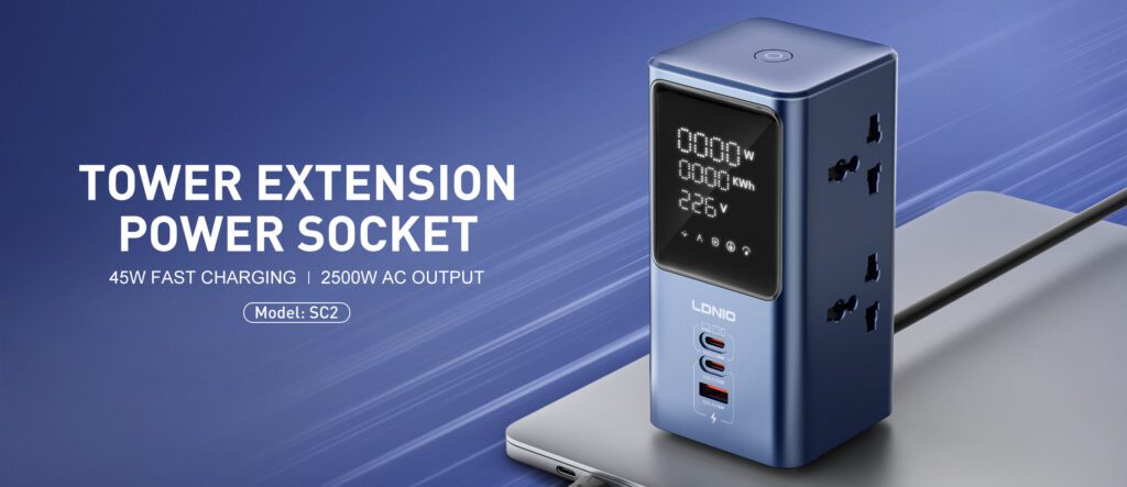 45W Universal Power strip desktop LED power Adapter SC2