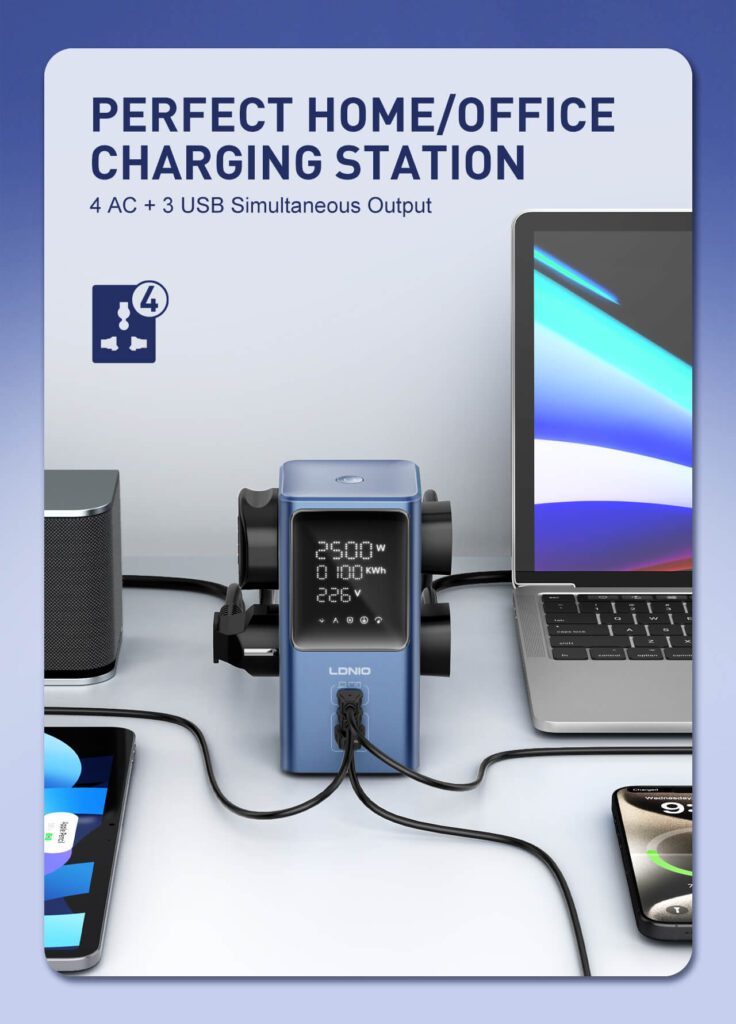 Universal outlets accommodating large adapters