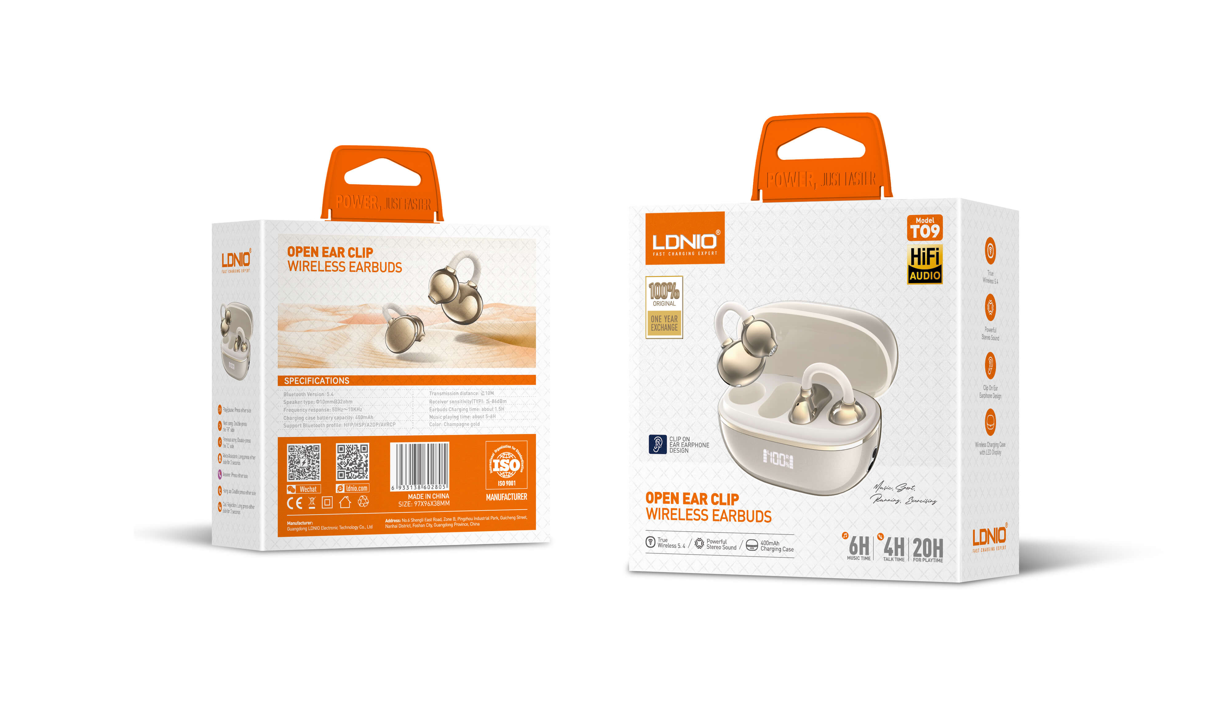 Wireless Stereo BT Earbud in-ear Earphone T01