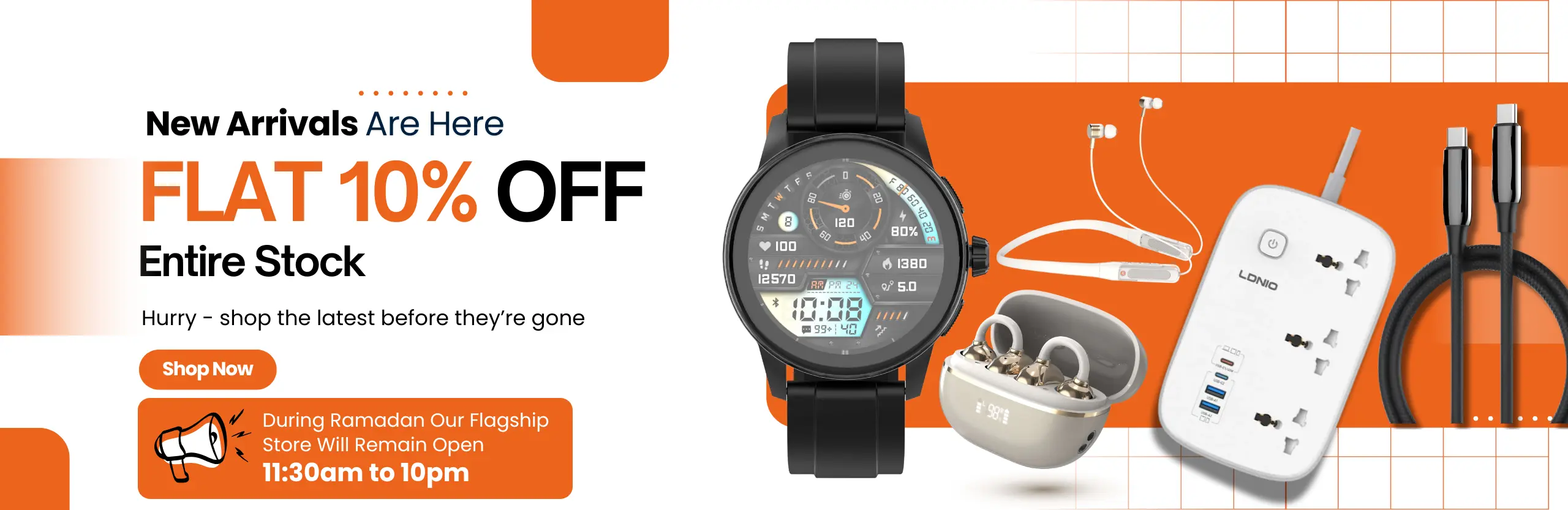 Website Banner 10% Flat discount