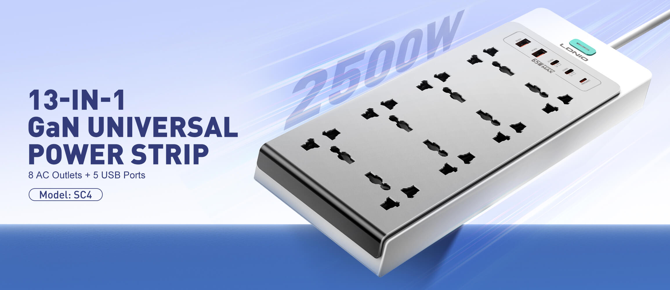 65W Multifunction Universal Power Adapter SC1418