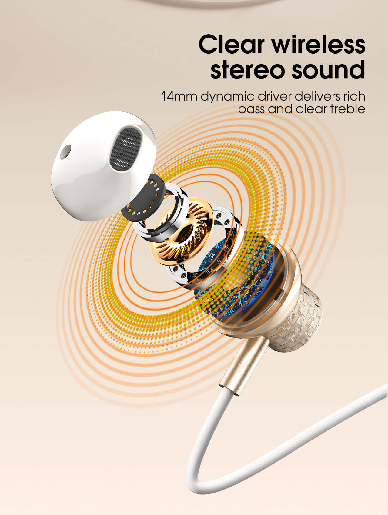 Wired Stereo Headset In Ear Earphone HP08