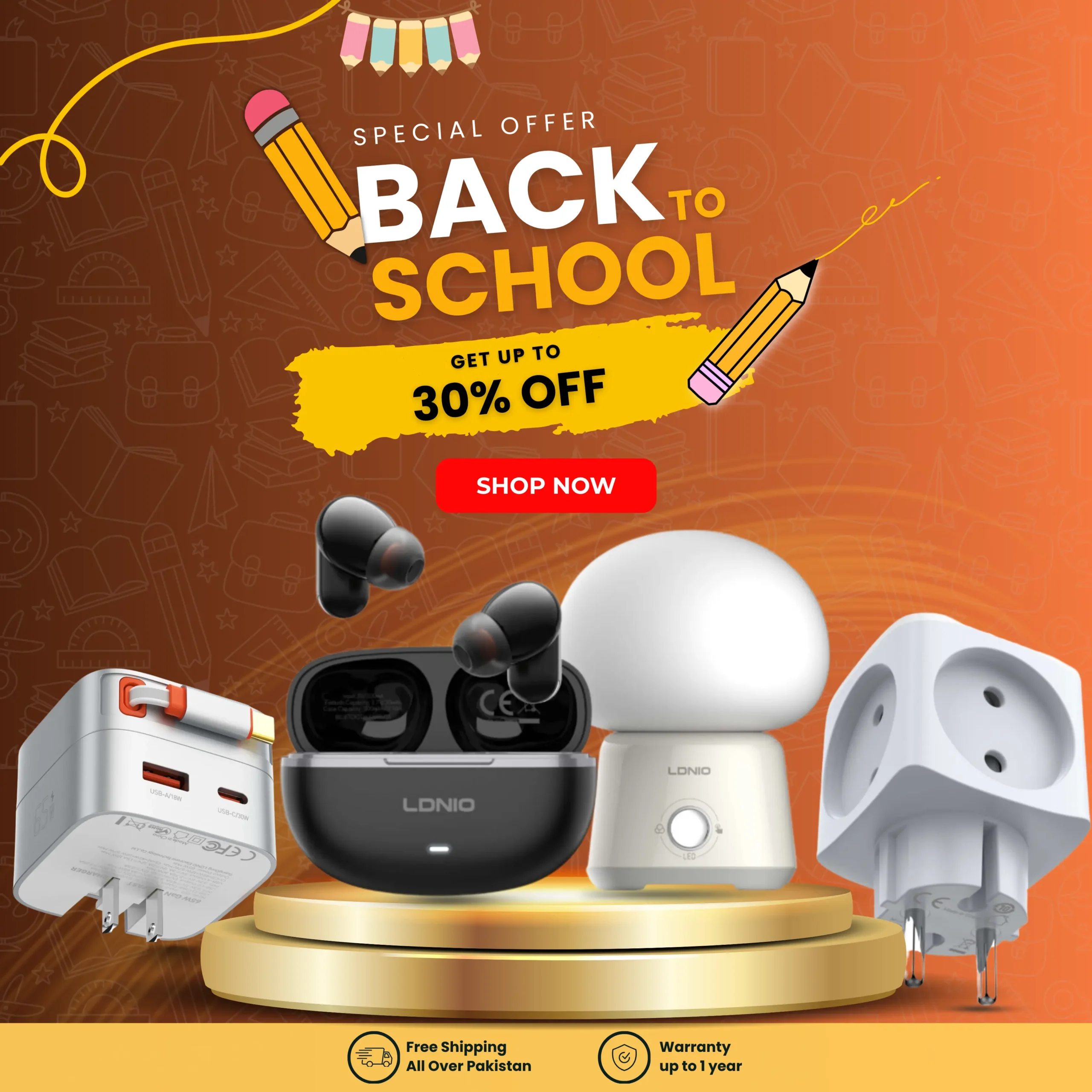 Back to school Offer Mobile Banners